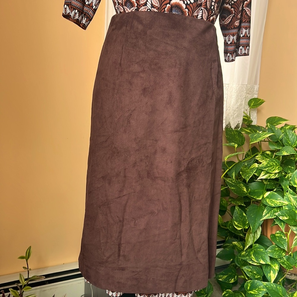 NWOT - Fully Lined Suede Skirt - selling as I lost weight- never used